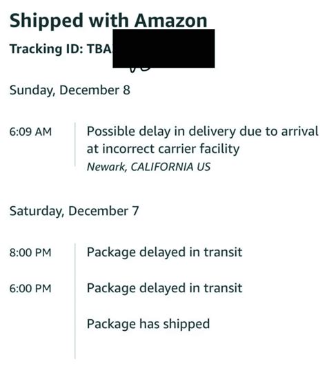 amazon shipment tracking missing